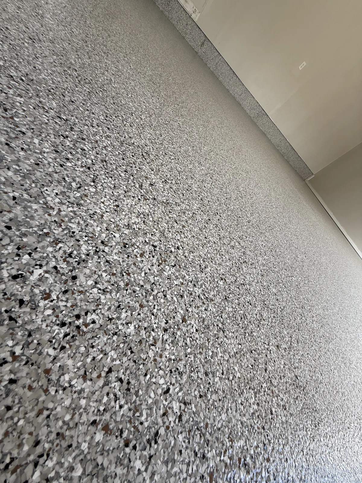 After — Gray flake garage transformation in Princeton, detail 3