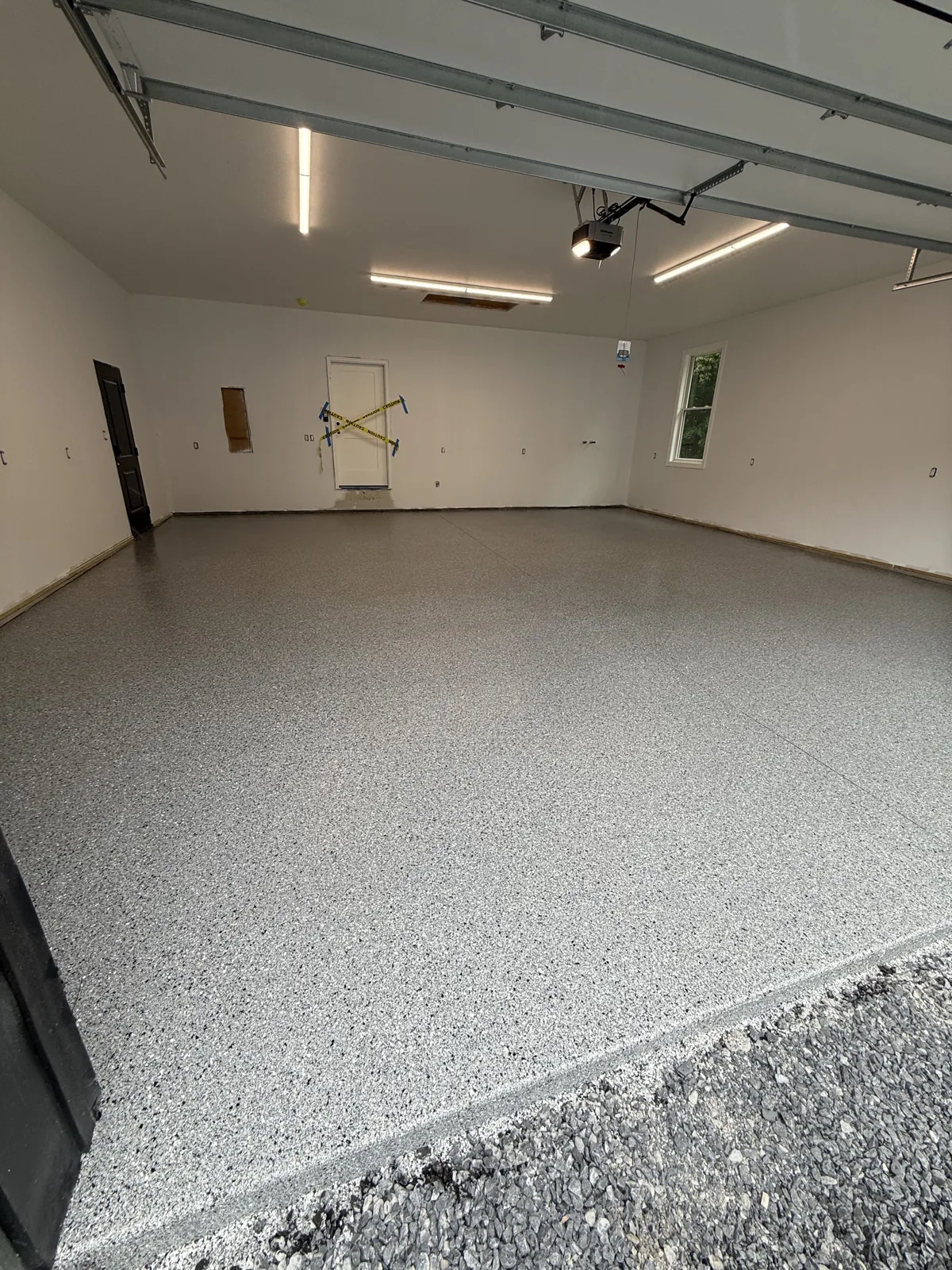After — Full-flake garage at a new home in Ghent