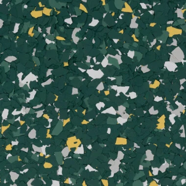 Green and Gold FB-982 decorative-flake color sample