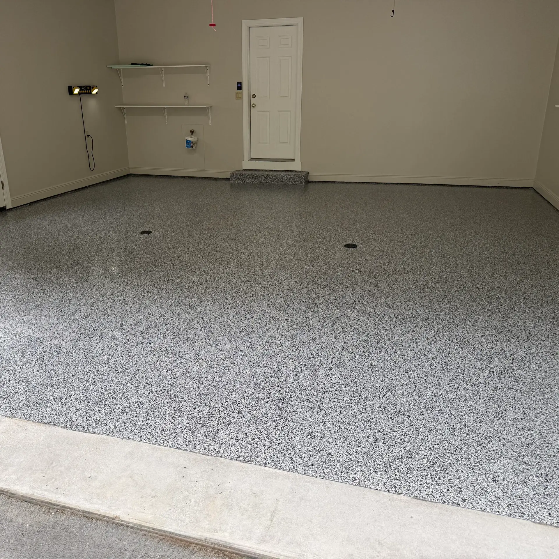 veterinary epoxy flooring WV with a seamless flake finish