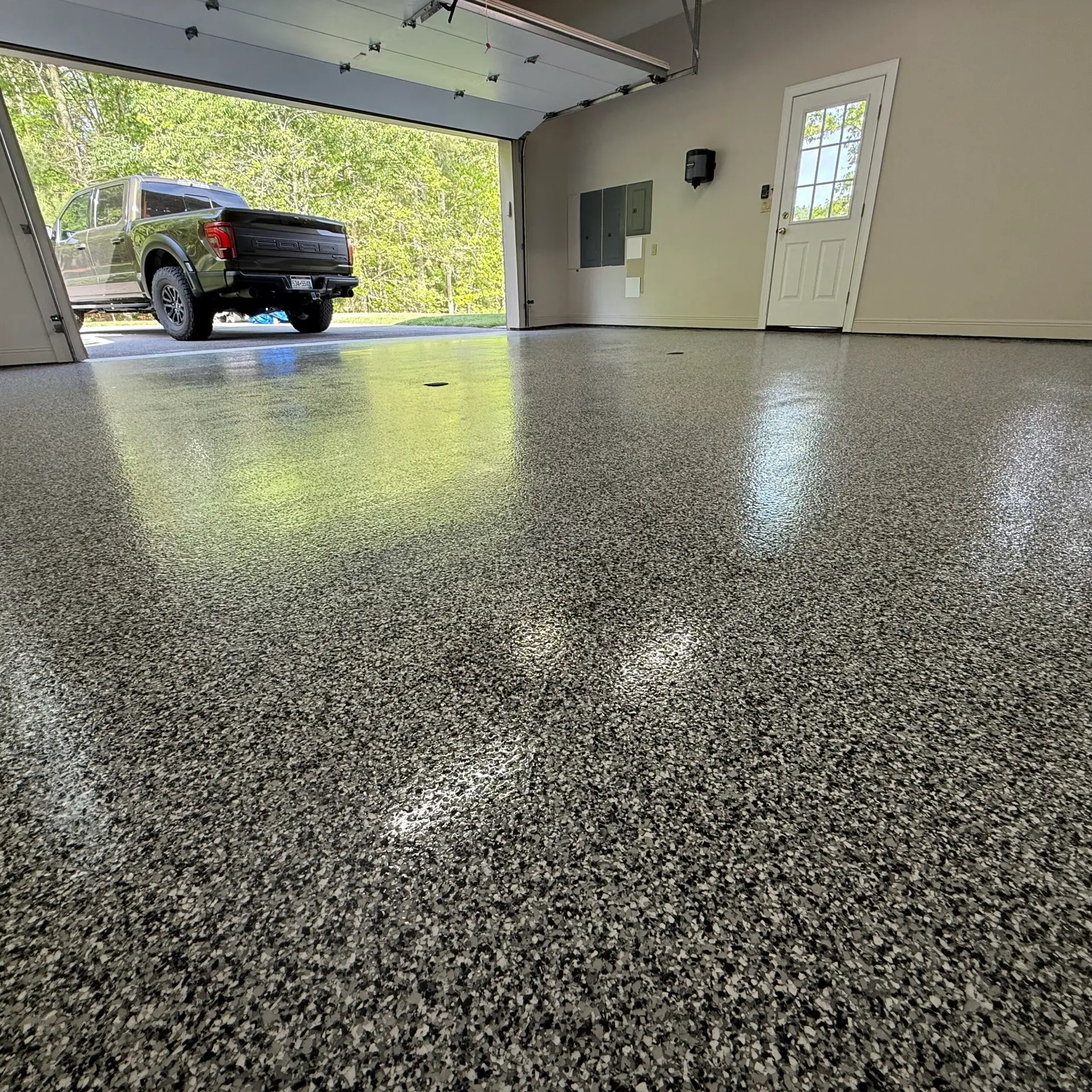 fire station flooring WV with a durable epoxy finish