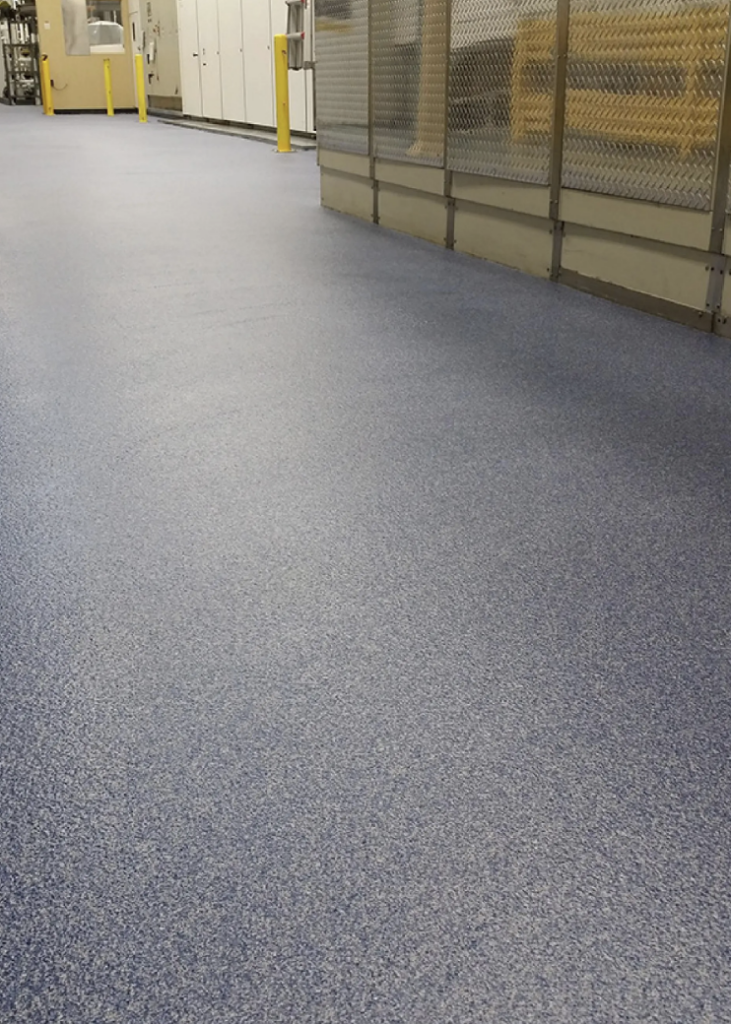 Commercial quartz flooring installed by Epoxy King in West Virginia