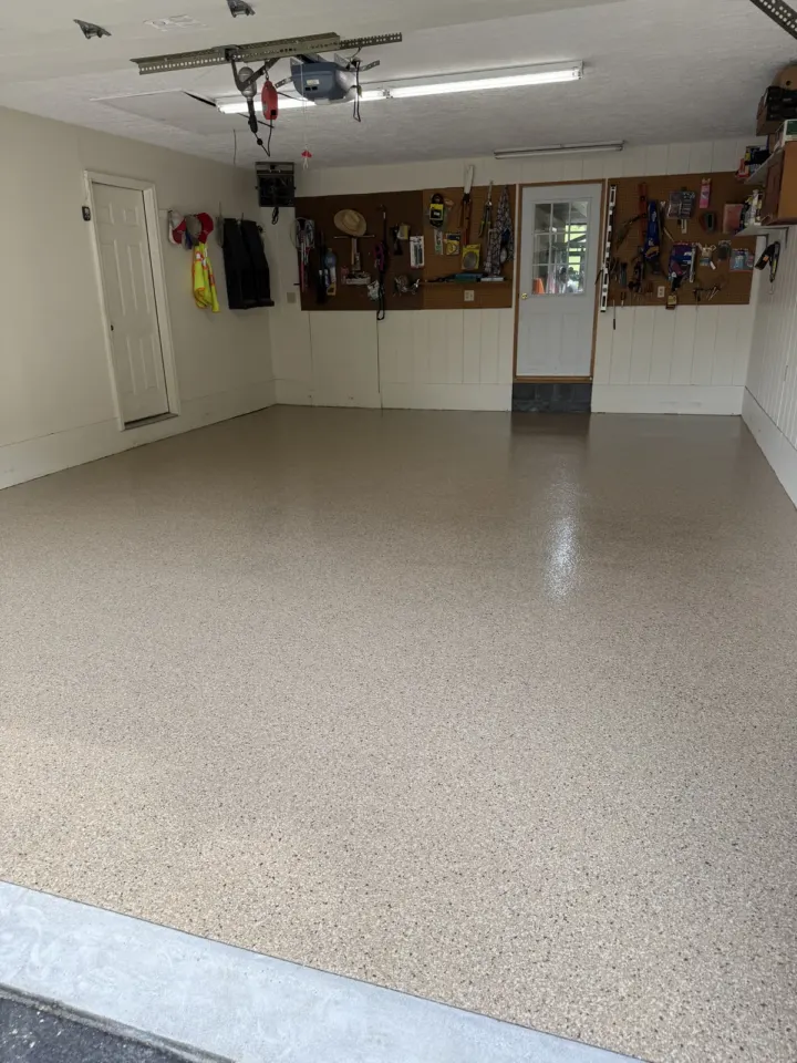 After — Safari full-flake garage