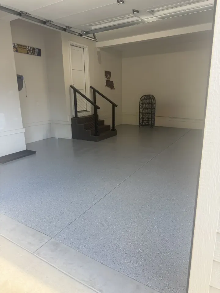 After — Gray garage floor in Glade Springs